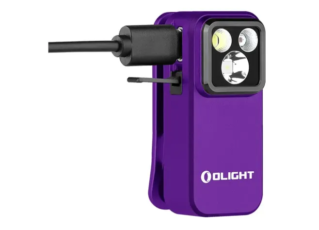 Ліхтар Olight Oclip Pro Purple Фото 3